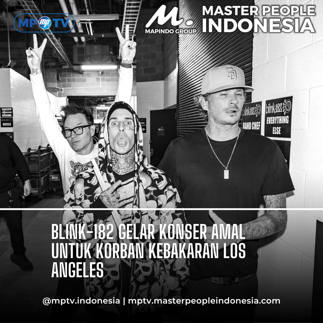 Blink-182 Gelar Konser Amal untuk Korban Kebakaran Los Angeles