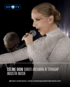 Penyanyi Celine Dion saat tampil pada pembukaan Olimpiade Paris 2024 pada Jumat (26/7/2024). (IOC)